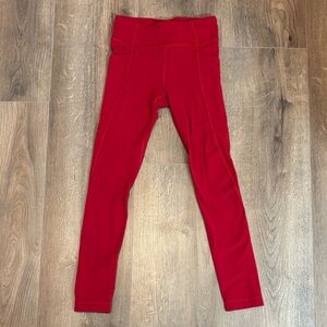 Athleta Vibrant Red Kids Leggings